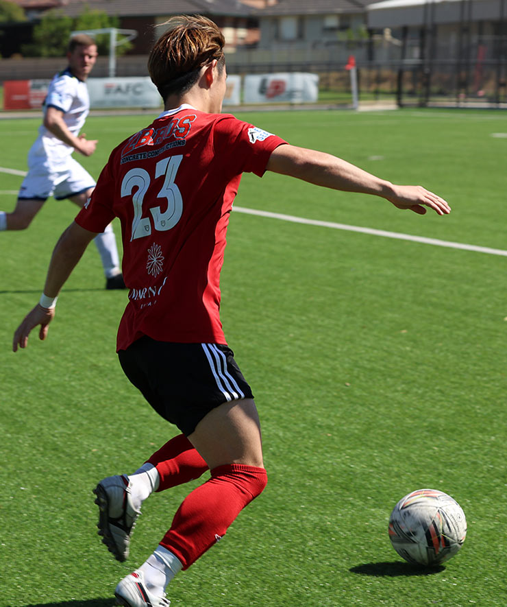 Lalor United Sloga FCでプレーする江草舜辰選手