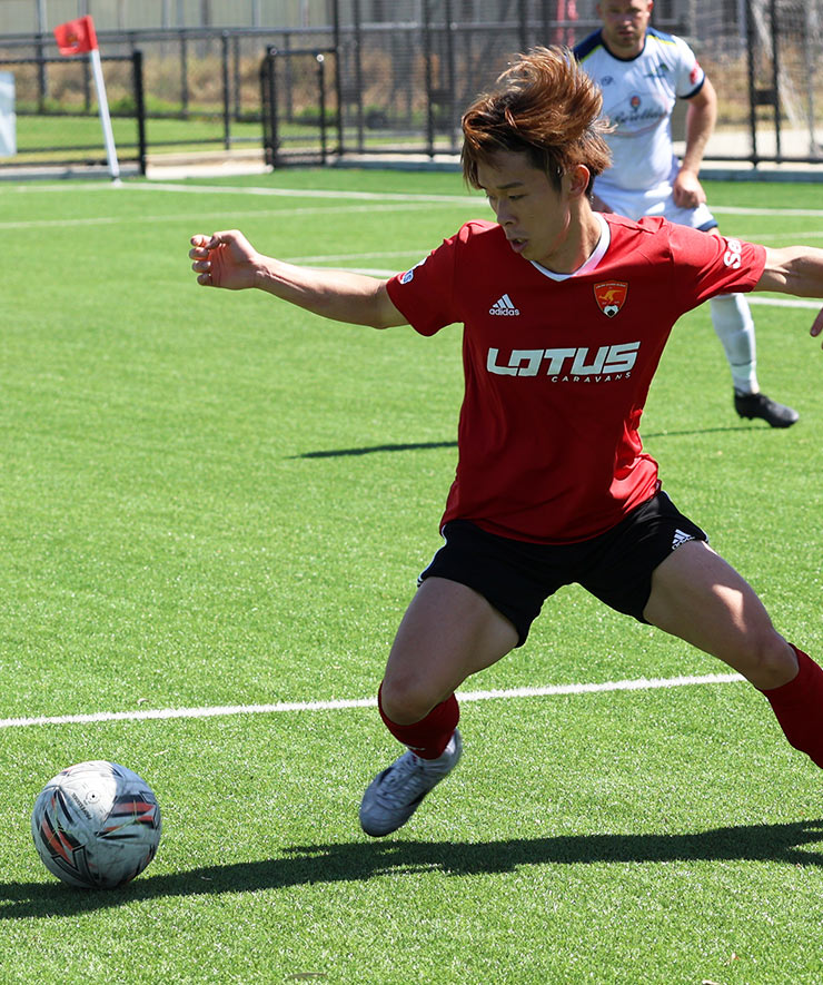 Lalor United Sloga FCでプレーする江草舜辰選手