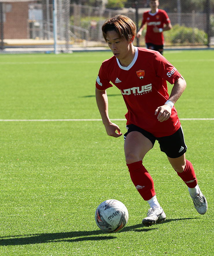 Lalor United Sloga FCでプレーする江草舜辰選手